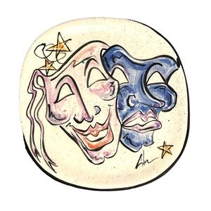 Theatrical Art Handmade Trinket Dish